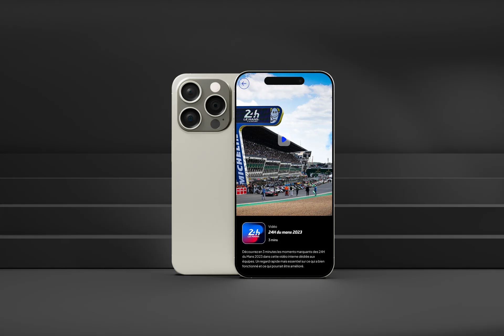 Mode terrain et sécurité applicative de l'application 24 Heures Le Mans